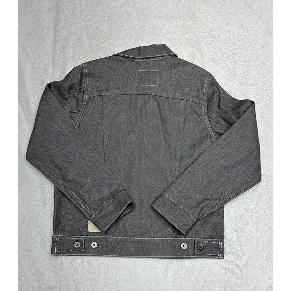 NWT Levi's Gray Denim Buttoned Truck Jean Jacket Youth Size Large 12-13 YRS - Picture 10 of 10